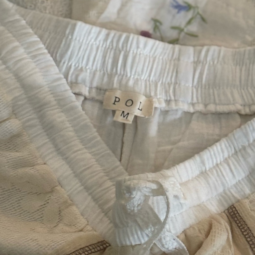 POL Embroidered Drawstring Lace
Patchwork Wide Le… - image 11